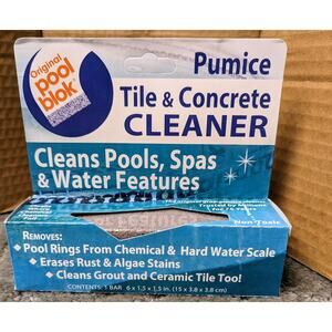 Pool Block PB-80 Natural Pumice Stone Tile & Concrete Algae Rust Lime Cleaner
